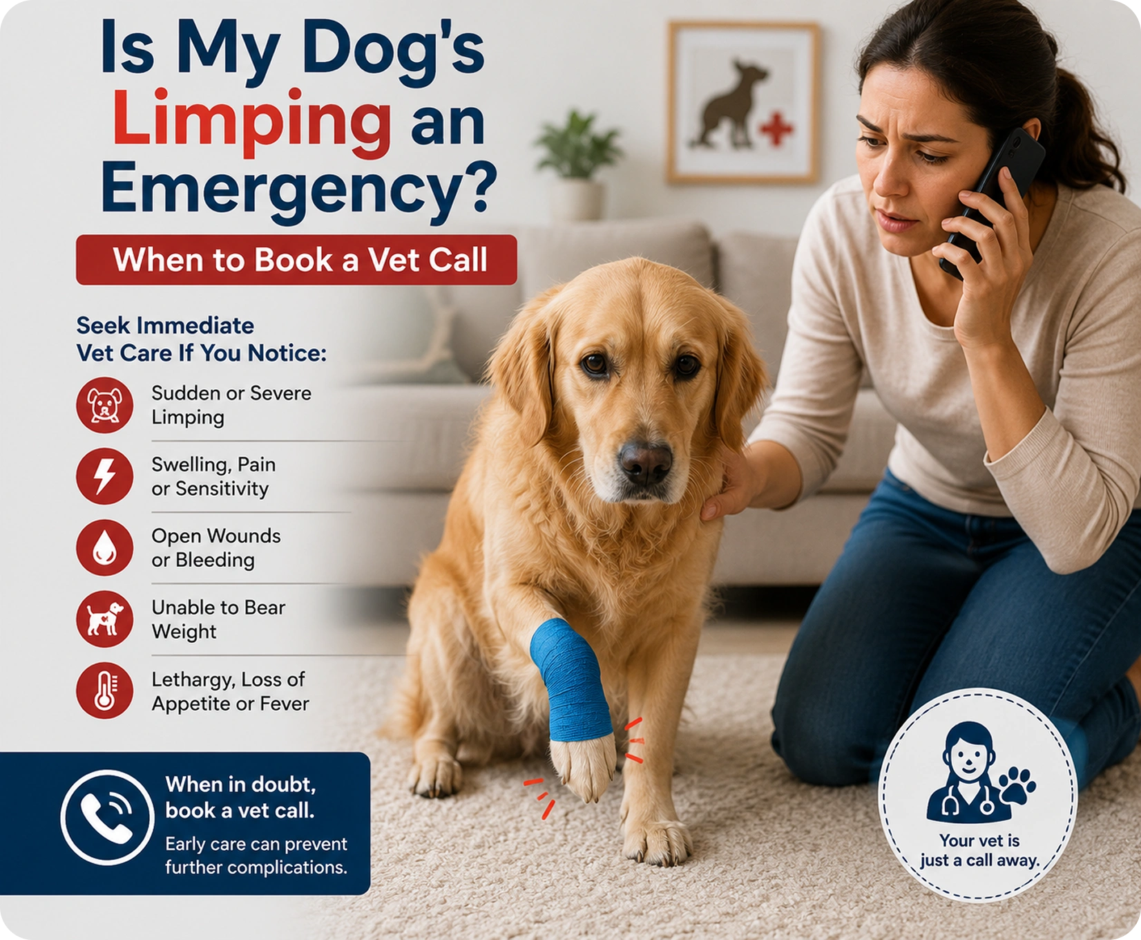 Is My Dog's Limping an Emergency? When to Book a Vet Call